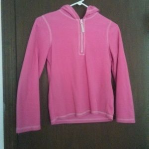 1/4 zip pullover with hood